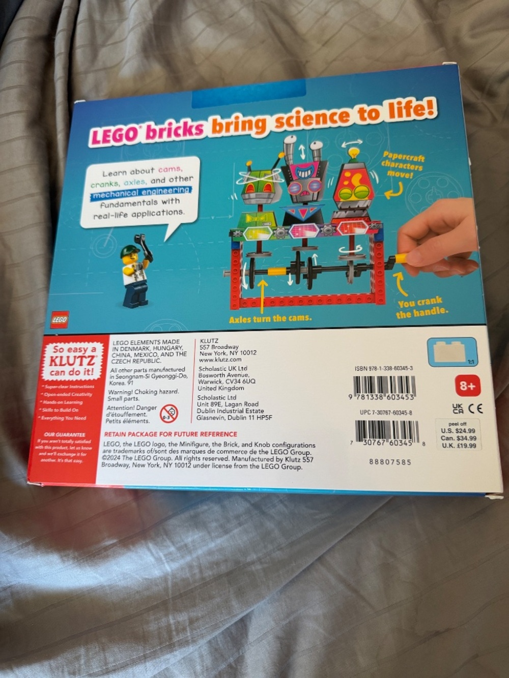 NIB LEGO Gear Bots Klutz STEM Building Kit Create 8 Machines 62 Elements‎ 2020 - Picture 3 of 3